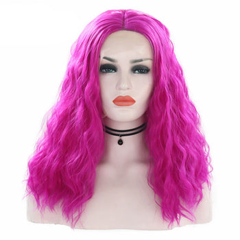 Bright Purple Short Curly Lace Front Wig - Smart Wigs Sydney NSW